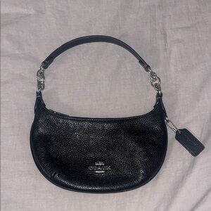 Coach Black Leather Paisley Women's Bag